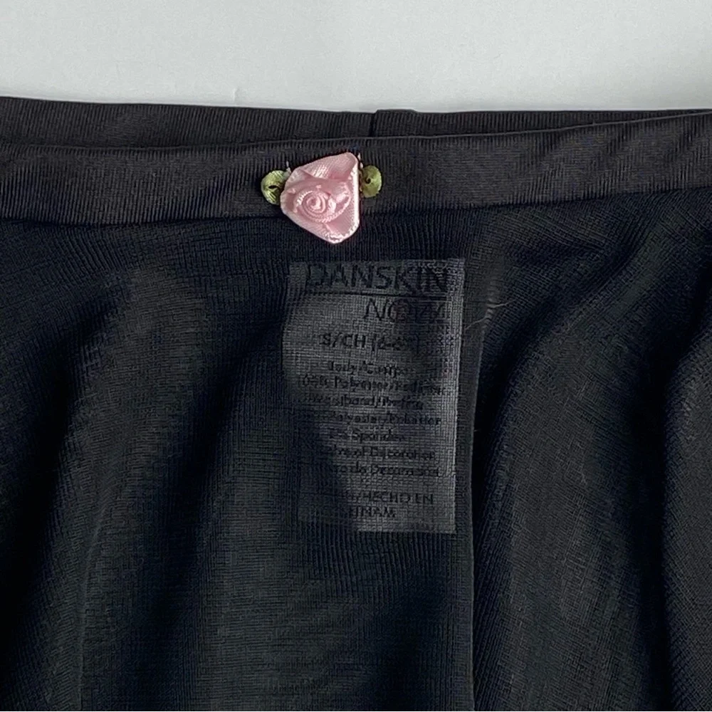 Black Ballet Skirt Size 6 6X Small Elastic Waist EUC Dance Flowy Girls Sheer